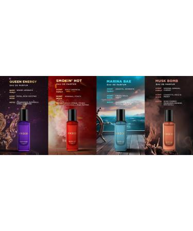 Fre'ed Extra AF Perfume Box | Queen Energy Smokin' Hot Musk Bomb & Marina Bae EDP | Date Night Perfume For Her | Intense & Long Lasting Spicy Oriental Eau De Parfum | Best Gift for Women (4 x 20ml) - Buy Online on GoSupps.com