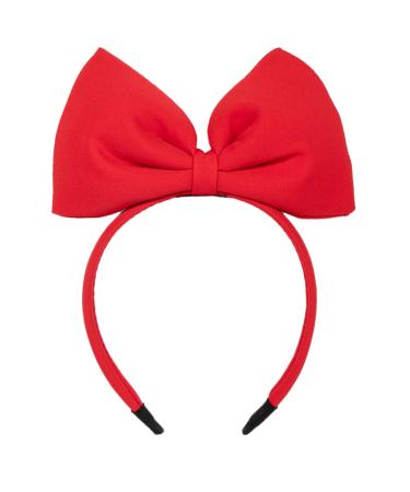 CHuangQi Bow Headband  Halloween / Christmas Cosplay Headdress  Cute Princess Hair Accessories for Women & Girls (Red)