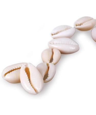 400PCS White Cowrie Shell Beads - DIY Craft Jewelry Making Supplies - Buy Online on GoSupps.com