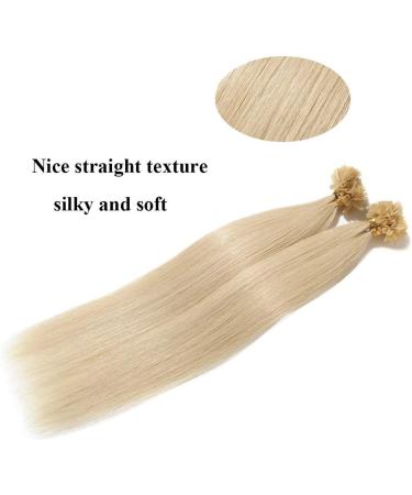 22" Pre Bonded Human Hair Extensions 200 Strands (#60 Platinum Blonde 100g) - Buy Online on GoSupps.com