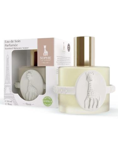 Sophie la girafe | Eau de Soin (Scented Skincare Water) Includes Sophie Teether | Alcohol Free | Nostalgic Childhood Scent of Orange Blossom & Vanilla (50 ml or 1.7 fl oz)