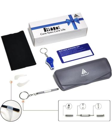 LifeArt Blue Light Blocking Glasses | Anti Eyestrain & Glare | +4.00 Magnification | Computer Gaming & TV Glasses for Men & Women - Buy Online on GoSupps.com