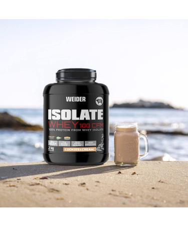 Weider Isolate Whey 100 CFM Protein Powder - Cookies & Cream - 33g Protein per Serving - No Aspartame - 2kg Pack - Premium Quality Whey Isolate Fast International Shipping - Buy Online on GoSupps.com