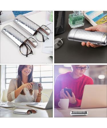 2 Pcs Aluminum Lattice Glasses Case for Small Frame - Silver - Buy Online on GoSupps.com