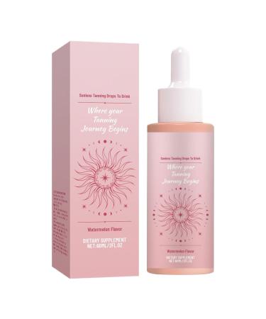 Generisch Self Tanning Drops | Tanning Drops for Water Lightweight Moisturizing Makeup with Sun Protection 60ml for Body and Legs Daily Use Easy to Travel Summer Indoor