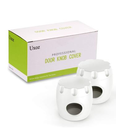 Uxoz Door Knob Safety Cover 4 Pack - Screw Thread Design, Reusable Childproof Handle Cover - Prevent Kids from Removing, 4 Count - Buy Online on GoSupps.com