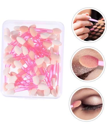 SOESFOUFU 50pcs Double Ended Eyeshadow Brush Eyeshadow Sponge Stick Eye Shadow Brush Makeup Pink Plastic - Buy Online on GoSupps.com