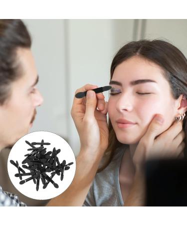 KALLORY 50pcs Makeup Sponge Make up Sponges for Face Brush Eyeshadow Cleaning Brush Lip Brush Disposable 1 count (Pack of 1) Black - Buy Online on GoSupps.com