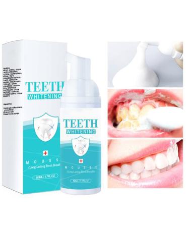 50Ml Saveuppro Teeth Whitening Mousse Foam Refreshing Breath Deep Cleaning Toothpaste  Fresh Breath  Travel Friendly  Easy to Use (1) (1)