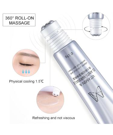 Natudeco Moisturizing Eye Cream - Whitening & Firming Roll-On for Youthful Skin | 15g | Premium Eye Care - Buy Online on GoSupps.com