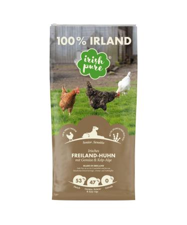 Irish Pure Senior Dry Dog Food 4kg Free Range Chicken with Kelp & Vegetables High Meat Content Grain Free Sensitive Dry Dog Food for All Breeds