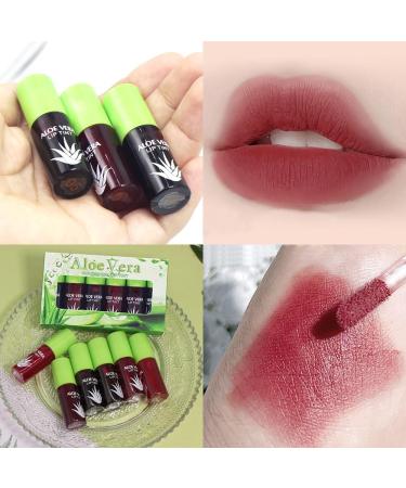 6 Colors Lip Tint Lip Stain Set Mini Liquid Lipstick Long Lasting Moisturizing Lip Gloss Non-Sticky Waterproof Non-Sticky Lip Tint - Buy Online on GoSupps.com