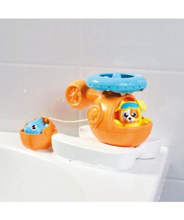 Toomies Tomy Splash & Rescue Helicopter Floating Bath Toy - Squirting Pilot & Dolphin - Ages 12 Months - Buy Online on GoSupps.com