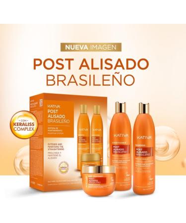  KATIVA KATIVA 3 x 225 ml Brazilian Straightening with Vegetable Keratin and Hyaluronic Acid - Buy Online on GoSupps.com