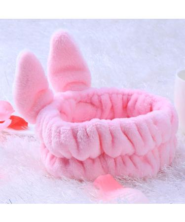 Beaupretty Bunny Ears Headband for Girls & Women - Dark Pink Makeup Hairband & Headdress - Buy Online on GoSupps.com
