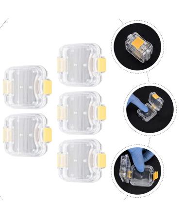 EXCEART 5pcs Membrane Tooth Boxes - Transparent Denture Storage Boxes with Latch - Buy Online on GoSupps.com