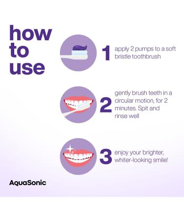 AquaSonic Perfect Purple Teeth Whitening Serum | Color-Correcting | Neutralize Yellow Stains | Mint Flavor | Order Internationally - Buy Online on GoSupps.com