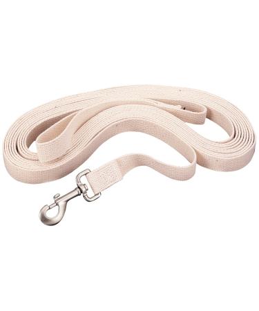 Weaver Leather Flat Cotton Lunge Line with Snap 1-Inch x 30-Feet White - Buy Online on GoSupps.com