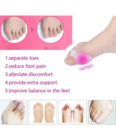 3 Pairs Toe Separator Bunion Pads - Gel Bunion Corrector for Pain Relief & Big Toe Realignment - Buy Online on GoSupps.com