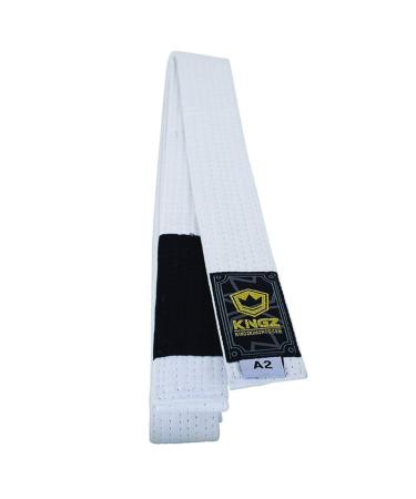 KINGZ Gold Label V2 BJJ Belts White A4