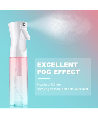 Uraqt 300ml Atomizer Spray Bottle - Salon Water Spray for Hair Plants & Cleaning | Color Gradient Pink Green - Buy Online on GoSupps.com