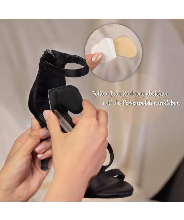 Shop Heel Cushions for Oversized Shoes - Self-Adhesive Comfort Inserts - 12-Pack Beige & Black - Protect Your Heels in Pumps & Sneakers - Buy Online on GoSupps.com