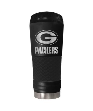 Great American Products Black Green Bay Packers 24oz Stealth Matte Tumbler Green Bay Packers, Black 1 Count (Pack of 1)