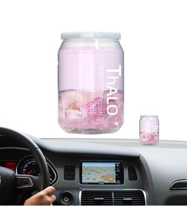 Solid Aromatherapy Car Air Freshener | 200g Clear Air Care Odor Absorber Balm Odor Absorbing Long Lasting Air Freshener Jelly Aromatherapy for Pet Areas Ziyuan Pink