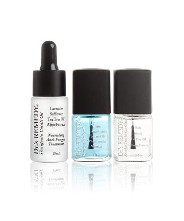 Dr.'s Remedy Restorative Trio: Cuticle Oil  Hydration Nail Treatment & Two-in-One Solution - Buy Online on GoSupps.com