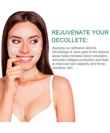 Clear Reusable Face & Chest Wrinkle Patches for Overnight Smoothness - Anti-Wrinkle Treatment for Fine Lines and Wrinkles on Face, Neck, and Chest - Frown Lines, Smile Lines, Forehead, and Eyes - Buy Online on GoSupps.com