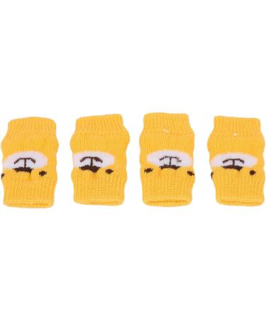 Puppy Elbow Soft and Elastic Dog Elbow Protector Cartoon Bear Pattern 4 Pcs Pet Joint Protection for Puppies (XL) - Buy Online on GoSupps.com