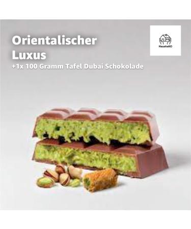 Dubai Chocolate - 100g Pistachio Milk Chocolate & Kanufa/Kadayif according to the original Arabic recipe - Buy Online on GoSupps.com