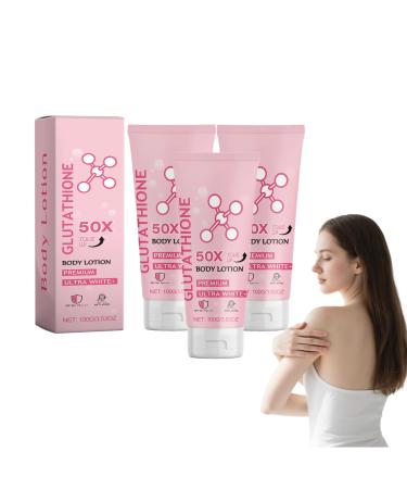 VKaoess Glutathione & Niacinamide Tone Up Body Lotion Lightweight daily moisturizing lotion enriched with glutathione 50x for all skin types scented moisturizer for a soft 100 g 3 pieces