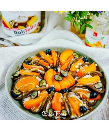 CleanFoods Raw Pancake Chocolate Hazelnut 425g pack I Konjac Glucomannan I only 28 calories per pancake I preparation in 2 minutes I 32 American pancakes - Buy Online on GoSupps.com