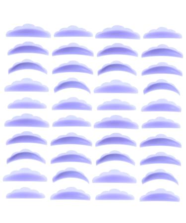 MERRYHAPY 20 Pairs Eyelash Silicone Patch Eyelash Curler Kit para Pesta as Eyelash Perm Pads Eyelash Perm Lash Lift Pads Lashes Tool Lash Curler Refill Pads False Eyelash Patches Purple 4.5x1.4cm