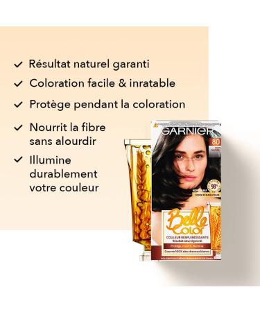 Garnier - Belle Color - Permanent Black Coloring - 80 Natural Black - Buy Online on GoSupps.com