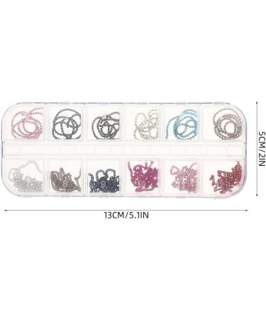 Minkissy 1 Box Nail Chain Jewelry Rhinestone Accessories Women s Jewelry Appliques Embellishments Womens Jewlery Finger Nail Chains Decor Nail Art Chain Jewelry Metal Manicure Bead Chain As Shown 1 - Buy Online on GoSupps.com