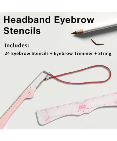 Buy Eyebrow Stencil Kit - 24 Reusable Shaper Templates for Effortless Makeup | International Shipping Available - Buy Online on GoSupps.com