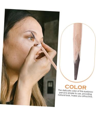 IWOWHERO 3pcs Eyebrow Makeup Brow Kit Coffee Wooden Waterproof Makeup Pen Natural Brow Pencil - Buy Online on GoSupps.com