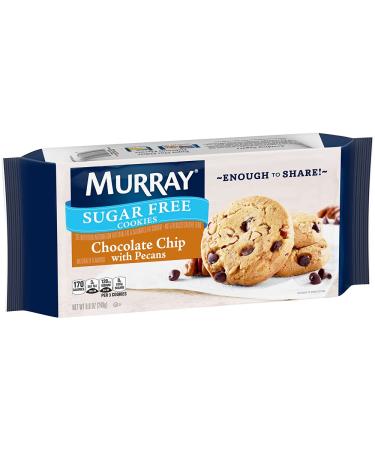 Murray Sugar Free Cookies, Chocolate Chip with Pecans, 8.8 Oz, Pack of 12 Chocolate Chip with Pecans 8.8 Ounce (Pack of 12)