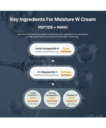 Le' Nubele Peptide Moisture Cream | Korean Skincare, Deep Hydration & Skin Resilience with Advanced Peptide Formula, Gentle for Sensitive Skin, 50ml(1.69 fl. oz) - Buy Online on GoSupps.com