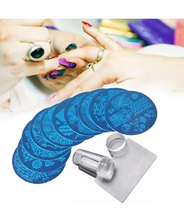 Nail Art Stamping Kit - Silicone Templates Stamper & Scraper for DIY Nail Decor | International Shipping - Buy Online on GoSupps.com