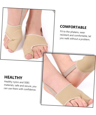 Healvian Bunion Socks - Toe Separator & Protector for Hallux Limitus - 1 Pair Nylon Orthotic Socks - 9.8x7cm - Buy Online on GoSupps.com