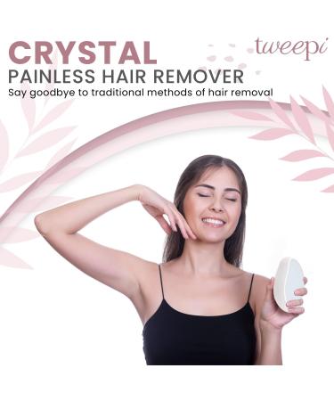 Tweepi Crystal Hair Eraser Stone | Fast Effective Magic Crystal Hair Remover for Women & Men - Buy Online on GoSupps.com