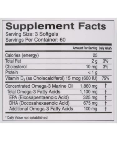 Cardiotabs Omega 3 Lemon Minis + Vitamin D3 1 100 mg Omega-3 in Triglyceride Form and 600 IU Vitamin D3 Easy-to-Swallow Fresh Lemon-Flavored Omega-3 Supplement Softgels - 180 Count - Buy Online on GoSupps.com
