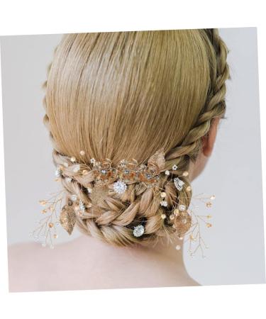 FRCOLOR Comb Bridal Womens Hair Clips Wedding Decorations for Ceremony Metal Hair Clips for Women Metal Trim Hair Decorations Hair Gems for Women Tiara Zinc Alloy Accessories Bride Crystal - Buy Online on GoSupps.com