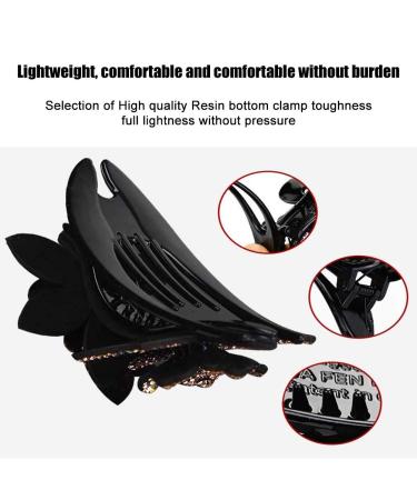 Yeeyf Double-Flower Hair Clip | Diamond & Pearl Hair Clips for Women | Vintage Hair Styling Accessories - Buy Online on GoSupps.com