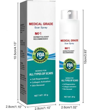 BLEDD Medical Grade Scar Spray - Advanced Scar Removal Treatment for Gentle Skin Care - 2pcs - Buy Online on GoSupps.com
