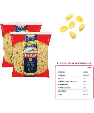  Divella DIVELLA Family Kit 12 packs of 500g pasta (butterflies ears knives rolls spaghetti restaurants tofe) + 3 bottles of tomato paste 640 g - Buy Online on GoSupps.com