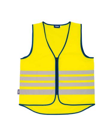 ABUS Lumino Reflex Vest - safety vest for better visibility during the day and at night - for adults - with zipper